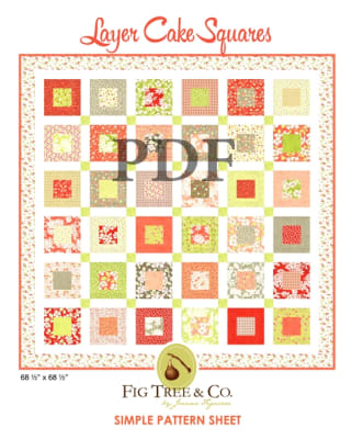 Layer Cake Squares Downloadable