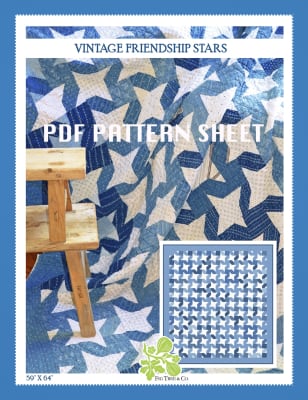 VINTAGE FRIENDSHIP STARS Pattern Sheet