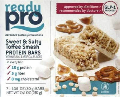 photo of ReadyPro Sweet & Salty Toffee Smash Protein Bar from 1020 Wellness