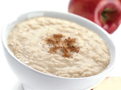 One box with seven packets of maple oatmeal with 15 grams of protein and only 90 calories.