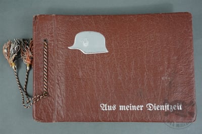 Original German WWII Heer Soldierâ€™s â€œAus meiner Dienstzeitâ€ Photo Album