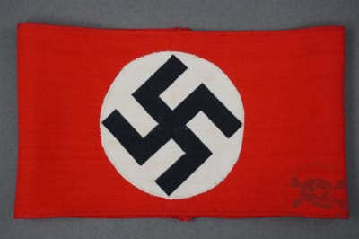 Original Third Reich NSDAP Two Piece Cotton Armband