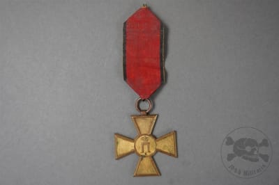 Original Pre-WWI Serbian Commemorative Cross for Service in the 1912â€“1913 Balkan Wars