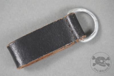 Original German WWII Officer's Leather Belt Loop Marked
