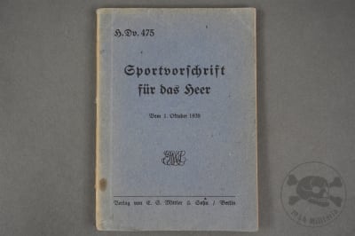 Original German WWII Heer Sports Regulations Booklet Dated 1938 â€œSportvorschrift fÃ¼r das Heerâ€