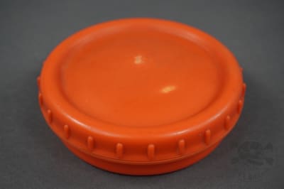 Original German WWII Orange Bakelite Butterdish