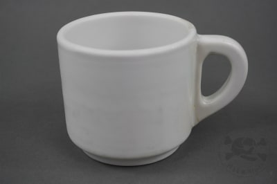 Original German WWII Waffen SS Porcelain Coffee/Soup Cup by Victoria (Repaired)