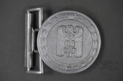 Original Pre-WWII German Red Cross Officer's Aluminum Belt Buckle