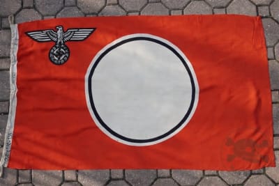 Original German WWII State Service Flag (Reichsdienstflagge) 80cm x 135cm Maker Marked