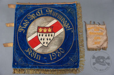 Original Pre-WWII German Cycling Club Banner & Pennant â€“ â€œRad Sp. Cl. Sturmvogelâ€ KÃ¶ln 1930