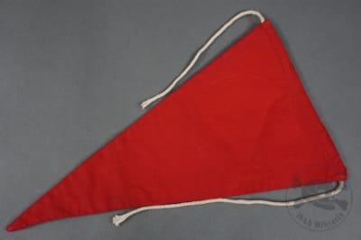 Original German Pre-WWII Ex-NSDAP Double-Sided Pennant 12" x 7"