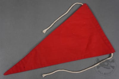 Original German Pre-WWII Ex-NSDAP Double-Sided Pennant 12" x 7"