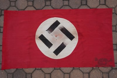 Original German WWII NSDAP/National Double-Sided Flag/Banner
