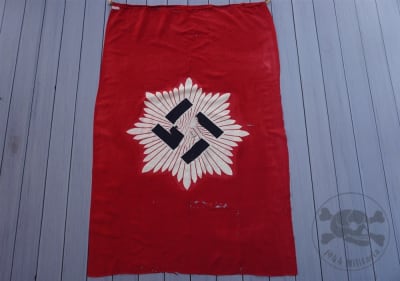 Original German WWII RLB (Reichsluftschutzbund) Double Sided Flag/Banner
