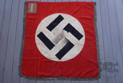 Original German WWII Double Sided SA Gruppe Hochland Standarte Flag For The City/Town Of SchÃ¶nram