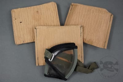 Original German WWII Disposable Dust Goggles (AugenschÃ¼tzer) With Pouch