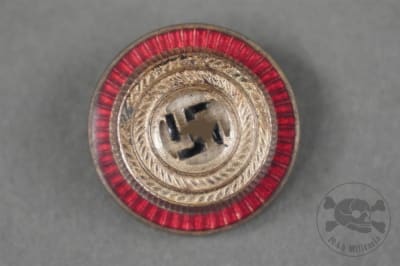 Original German WWII Enameled NSDAP Visor Cap Cockade RZM M1/34