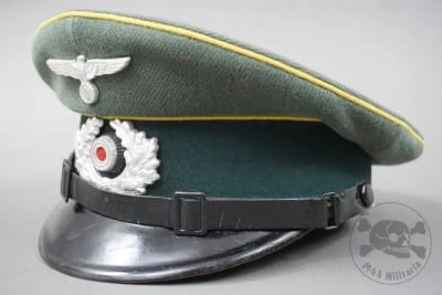 Original German WWII Heer Signal Corps NCO/EM Visor Cap