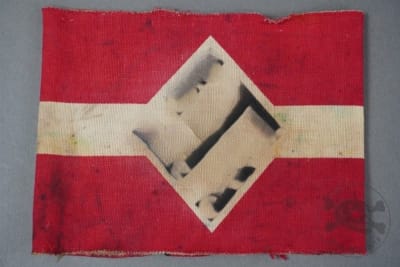 Original Third Reich Hitler Jugend (HJ) Screen Printed Armband