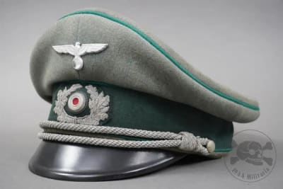 Original German WWII Heer Officer's GebirgsjÃ¤ger Visor Cap Size 57