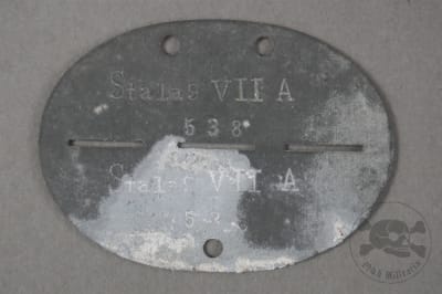 Original German WWII Prisoner of War Identification Disk Of Stalag VII A