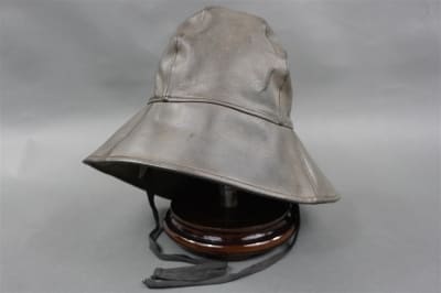 Original German WWII Kriegsmarine U-Boat Foul Weather Rubberized Cap Size 56