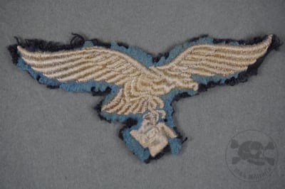 Original German WWII Luftwaffe EM/NCO Embroidered Feldbluse Breast Eagle