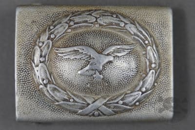 Original German WWII Luftwaffe 2nd Model Aluminum Buckle