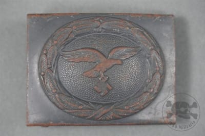 German WWII Luftwaffe Steel Buckle Unmarked
