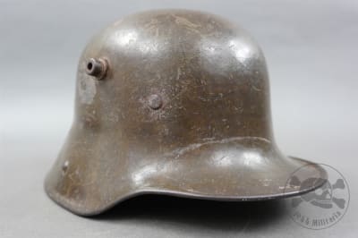 Original German WWI M17 Helmet EF64 With Liner Band