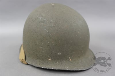 Original US WWII M1 Fixed Bale Helmet With Firestone Liner