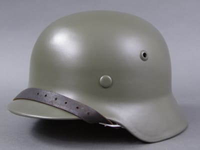 Original German WWII Refurbished M35 Helmet Size 62 Shell