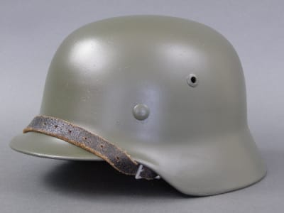Original German WWII Refurbished M35 Helmet Size 64 Shell