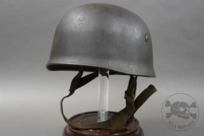 Original German WWII M38 Late War FallschirmjÃ¤ger No Decal Helmet CKL68