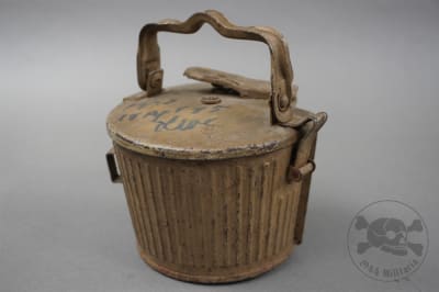 Original German WWII MG34/42 50-Round Patronentrommel 34 (Snail Drum) hqu 44 With Ordnance Tan Paint