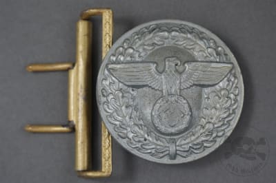 Original German WWII Political Leader Officer's Belt Buckle -- Giesse & Schmidt