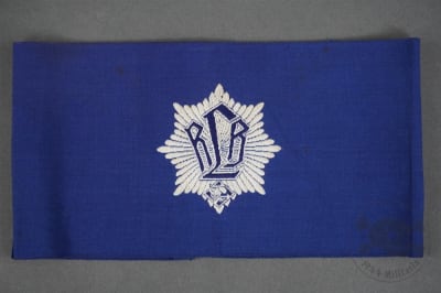 Original German WWII First Pattern RLB (Reichsluftschutzbund) Woven Armband By BeVo-Barmen