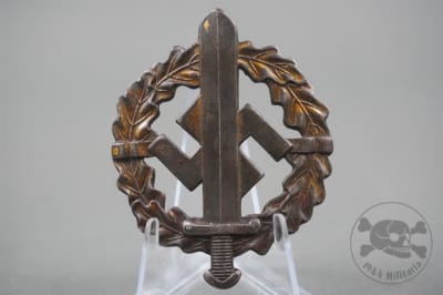 Original German WWII SA Sports Badge (Sportabzeichen) In Bronze by Fechler