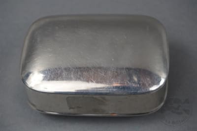 Original German WWII Stainless Steel Soap Dish (Two-Piece, Take-Apart Type)
