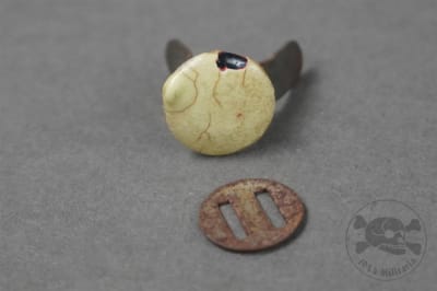 Original German WWII Helmet Liner Split Pin Marked KA 44