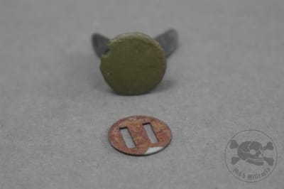 Original German WWII Helmet Liner Split Pin Marked 1944