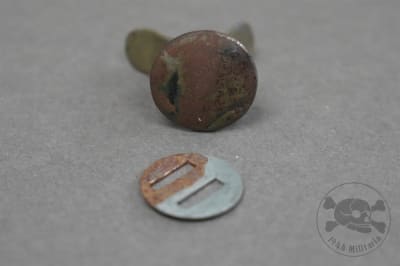 Original German WWII Helmet Liner Split Pin Marked KA 1942