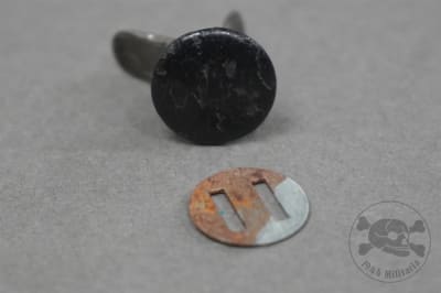 Original German WWII Helmet Liner Split Pin Marked B&C 19??