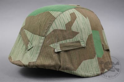 Original German WWII Heer Splinter A (Splittertarn ) Camouflage Helmet Cover