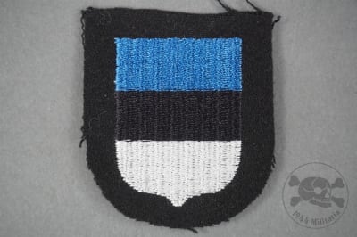 Mint Unissued Original Waffen SS Estonian Volunteer Sleeve Shield