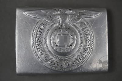 Original Waffen SS Aluminum Belt Buckle RZM 822/38 SS By Richard Sieper & SÃ¶hne