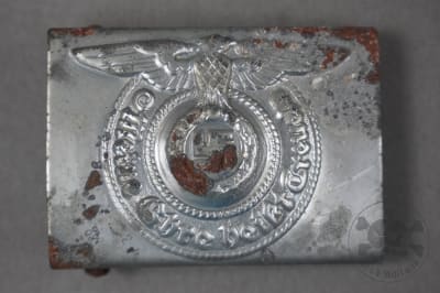 Original Waffen SS EM/NCO Belt Buckle Steel RZM 155/43 SS By Assmann