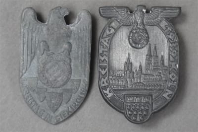 Original Pre-WWII Diekirch Kriestag Tinnie and Koln Kriestag Tinnie