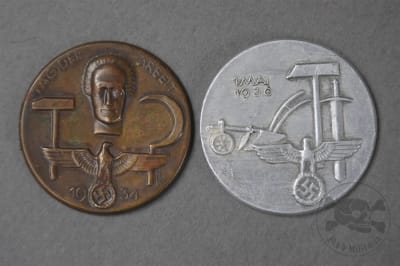 Original Third Reich Tag der Arbeit Tinnie & 1 Mai 1936 Tinnie
