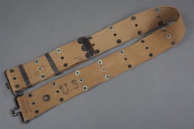 Original US WWII M1936 Khaki Web Belt